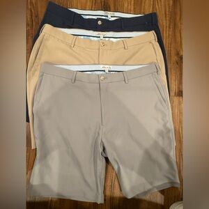 Peter Millar Golf Shorts Mens 38 Performance Stretch Lightweight Casual Lot of 3